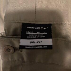 Nike Golf Dri-Fit Khaki Pants FA130206HKC 40-32